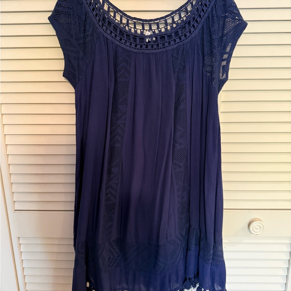 Rip Curl Navy Blue Knitted Top Mini Dress